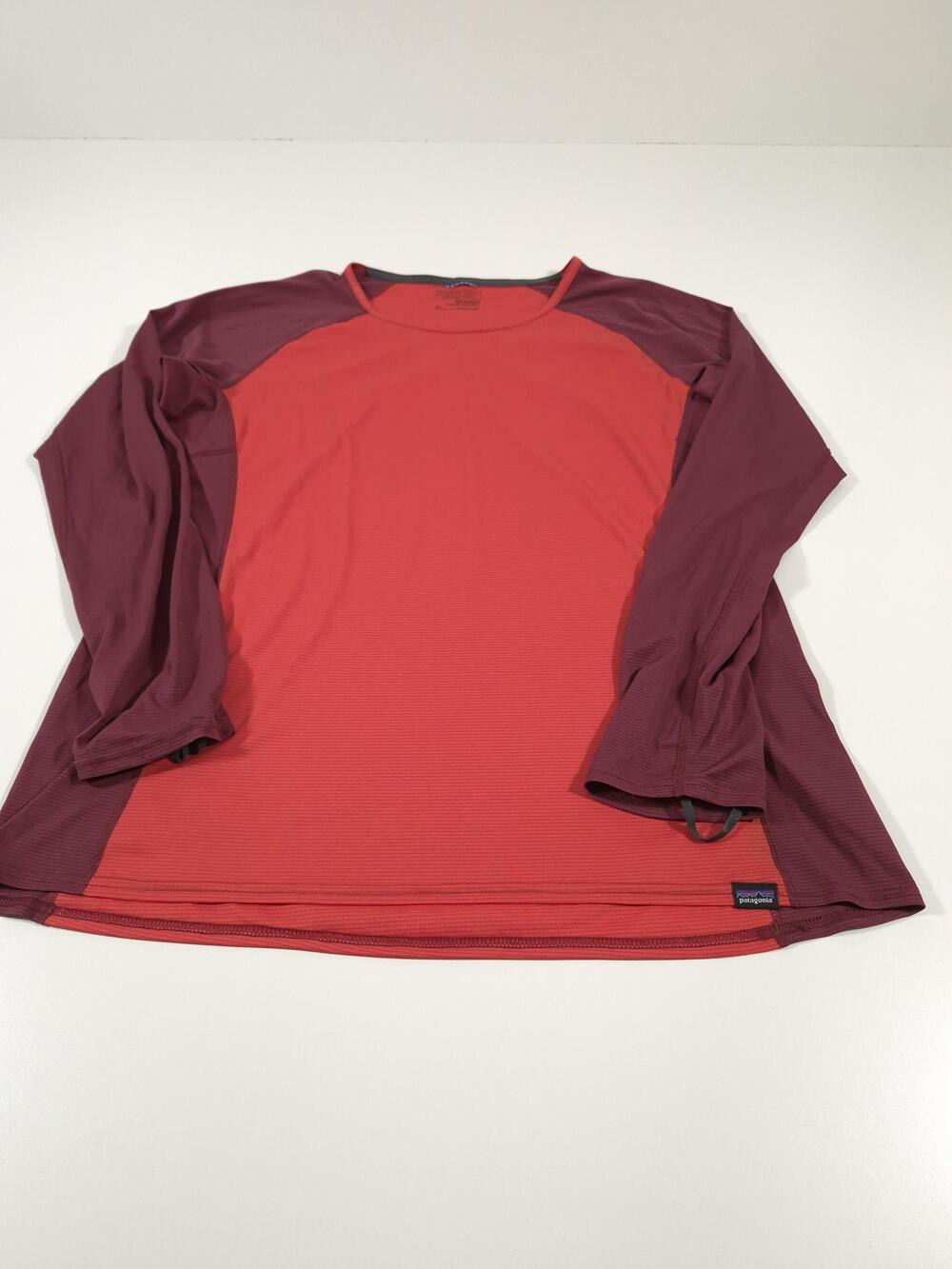 Patagonia Capilene Lightweight Shirt Women's XL Red Long Sleeve Baselayer 45646